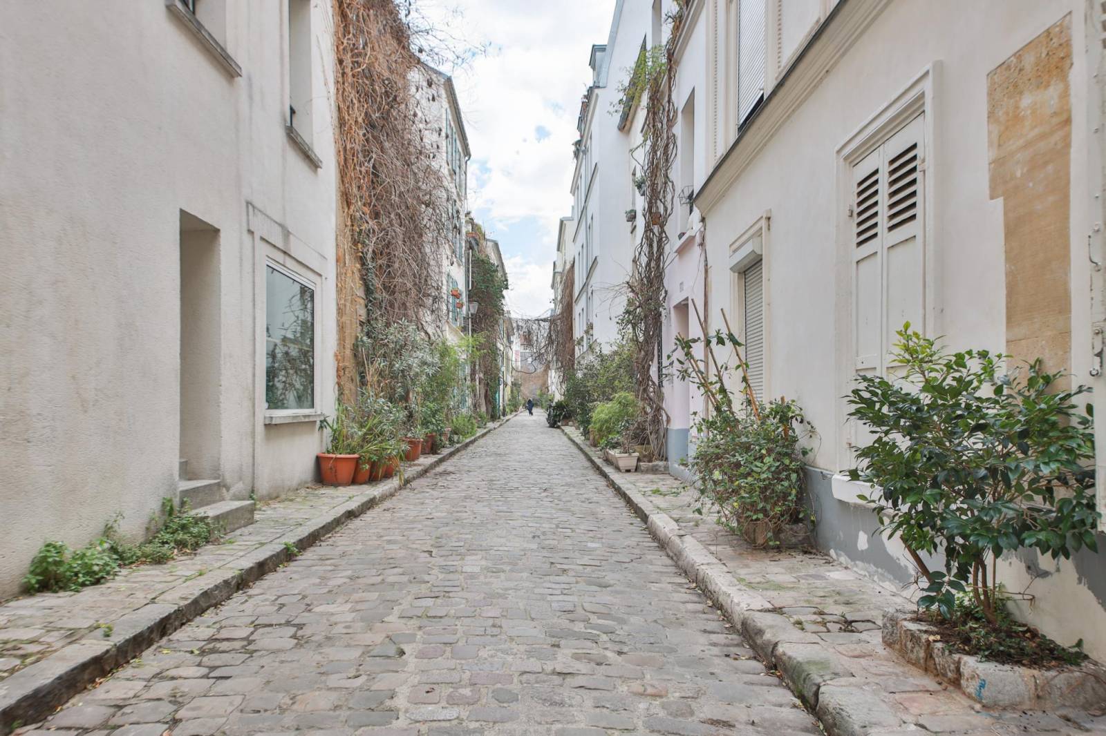 Rue des Thermopyles, rue pavés emblématique et recherchée du 14ème arrondissement de Paris 