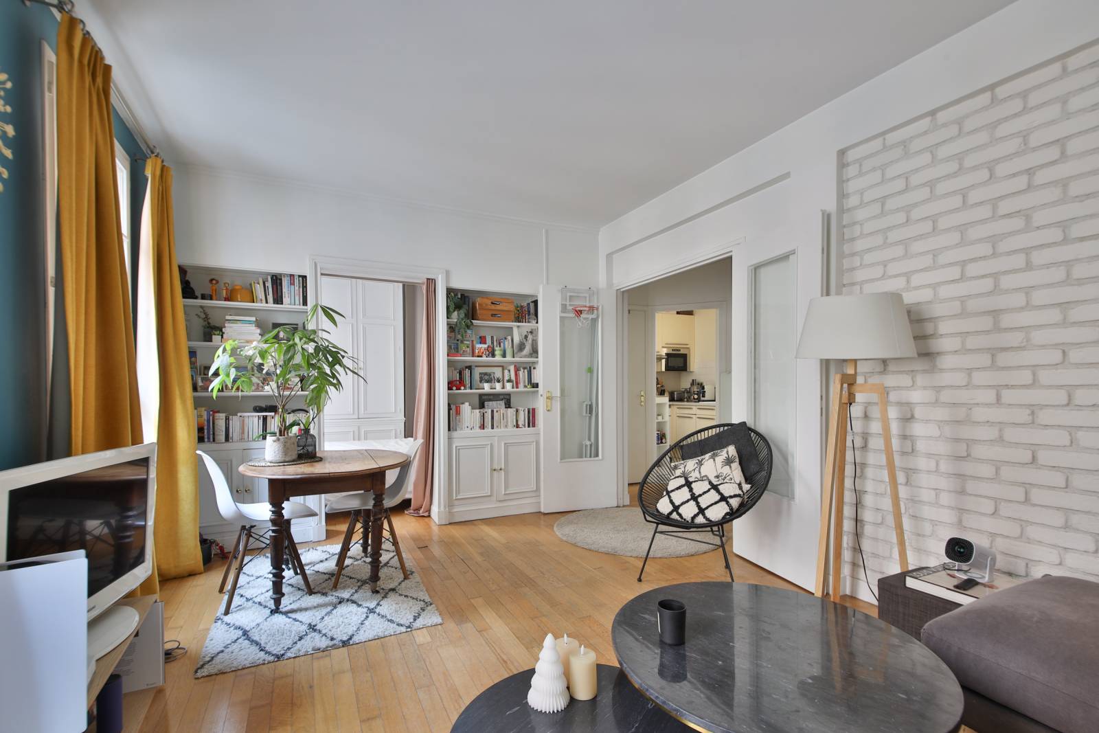 Appartement traversant 3 pièces 2 chambres calme Plaisance / Didot, proche Montparnasse - VENDU