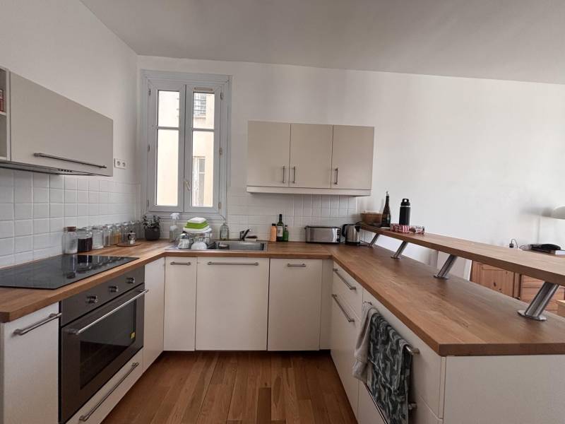 Cuisine dans un appartement T2 en location dans le 14ème arrondissement de Paris