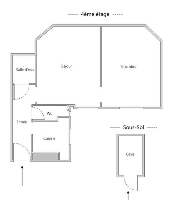 À Vendre : Dans un secteur Dupleix à Paris XVème, un appartement de deux pièces de 34,16m²