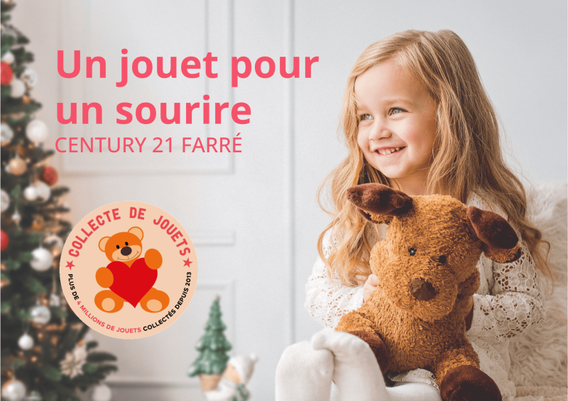 collecte de jouets noël Century 21 Farré immobilier